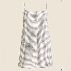 📣 Moving Sale! NEW J.Crew Checkered Spaghetti Strap Dress Small